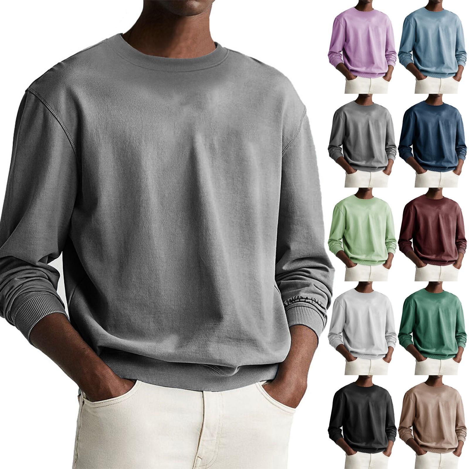 Sinking fish Heren sweatshirt met print, buiten, etnisch bedrukt, losse lange mouwen XL wit