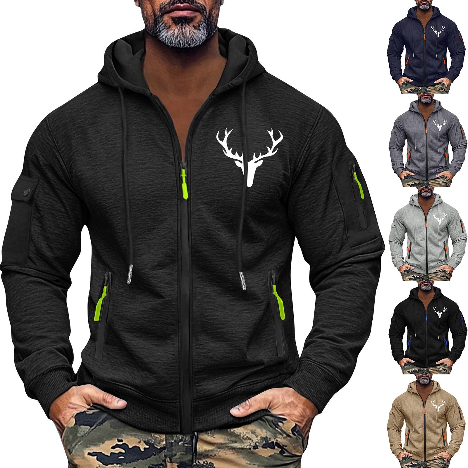 Scrambled eggs Heren Sweatshirt Hoodie Rits Arm Zak Cardigan Heren Sport Grote Maat Casual Hoodie XL Vloot