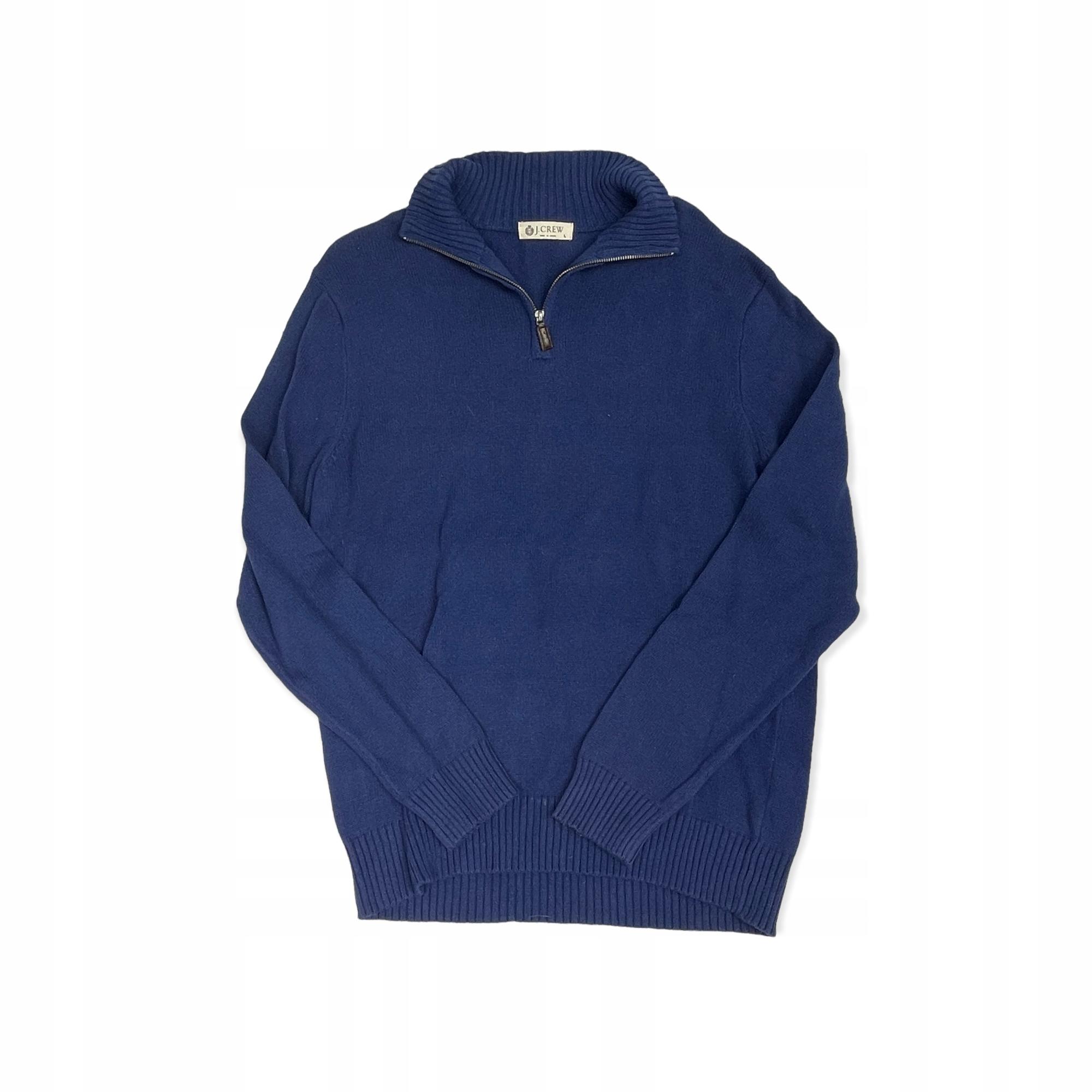 Dossier Elegancki granatowy sweter męski J. CREW L - Used
