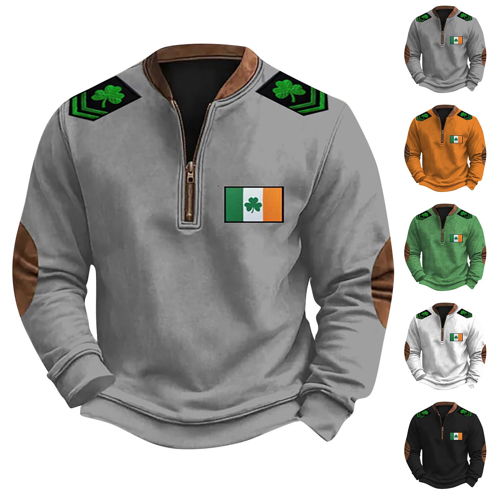 Ren Beauty Heren Retro Casual Gradient Bedrukt Sweatshirt XL wit