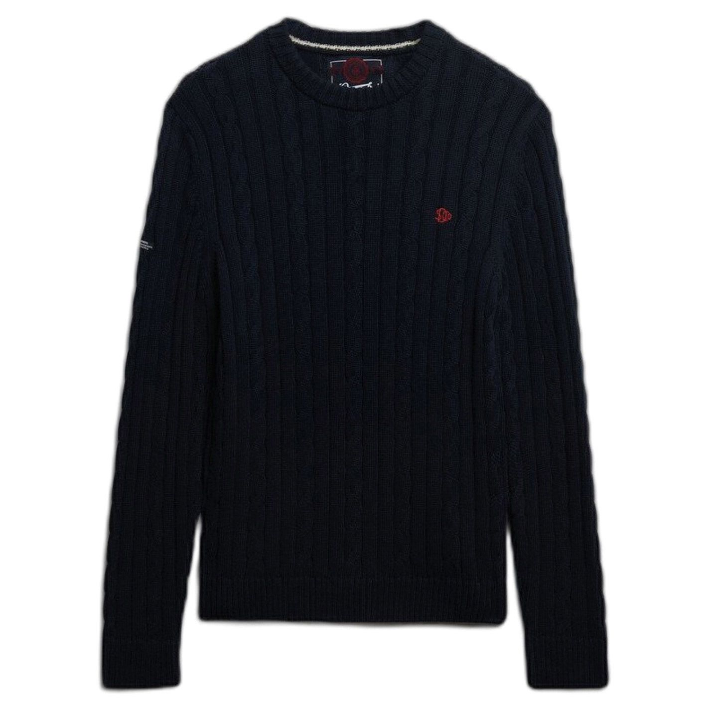 Superdry Cotton Cable Knit Sweater Heren