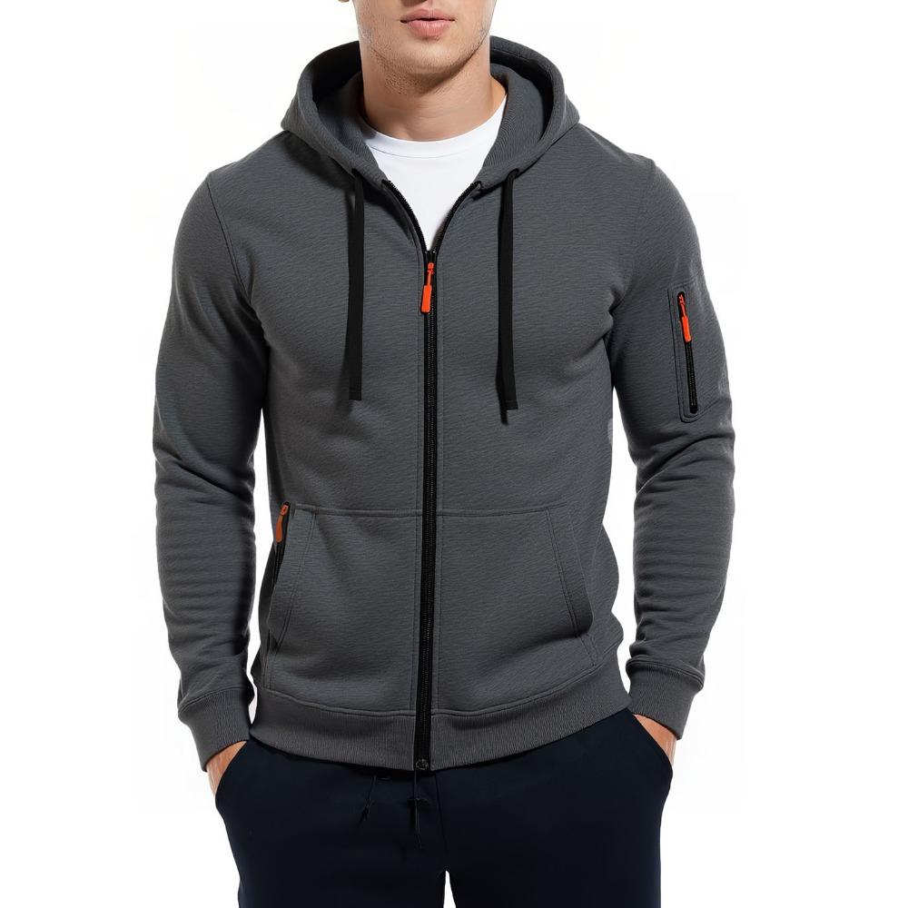 FEGKZLI Fashion Nieuwe herenhoodie Kwartrits Hoodies Zak Sport & Outdoor Streetwear Cool Casual Lente Herfst Kleding Hoodies Sweatshirts UK 46-48 kaki