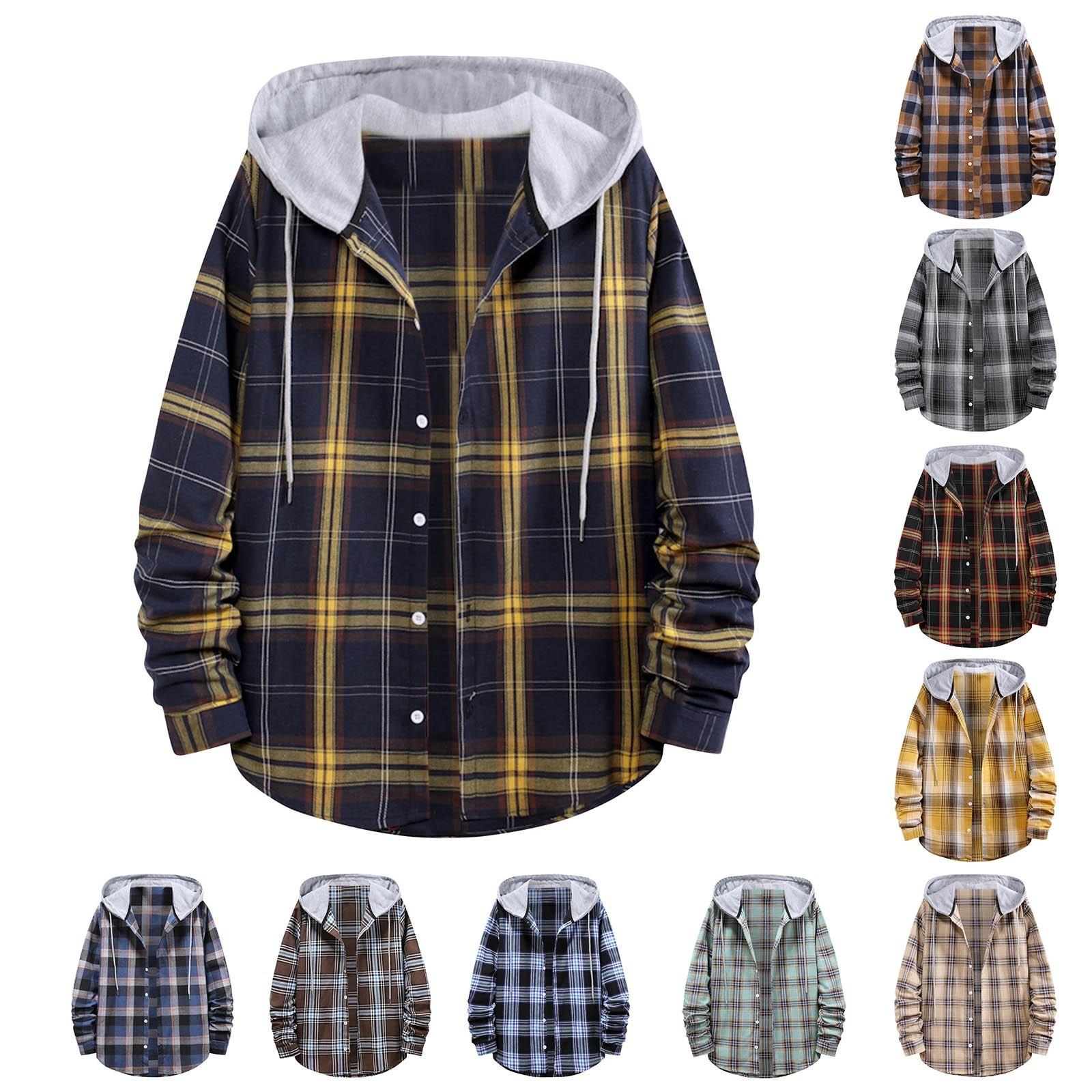 Timoduizhang Herfst Stijl Son Hooded Shirt Heren Stijl Losse Lange Mouw Top XL Vloot