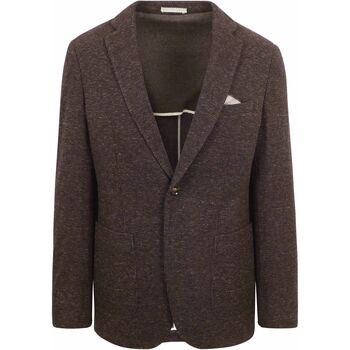 Suitable Blazer  Colbert Fame Pied de Poule Bruin