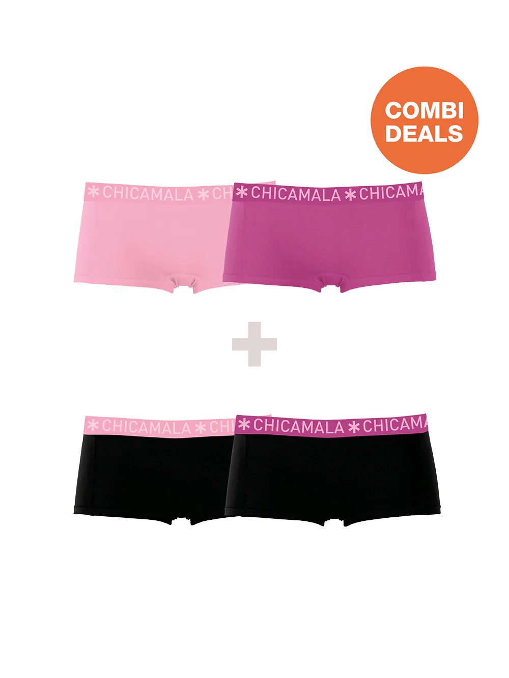 Muchachomalo Dames 2+2-pack boxershorts