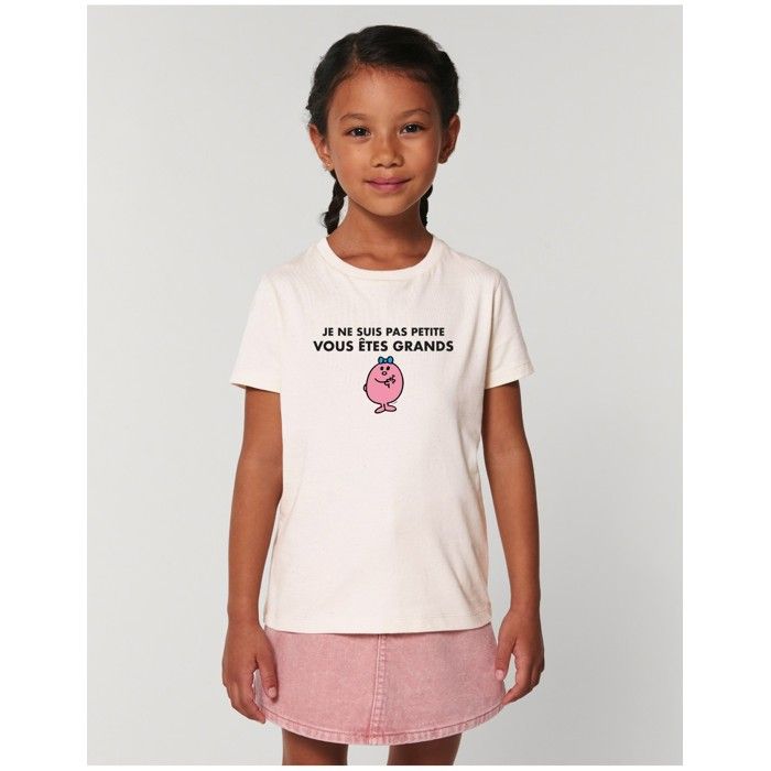 MANI TEXTILE Monsieur Madame - TSHIRT FILLE JE NE SUIS PAS PETITE VOUS ETES GRANDS 12 ans