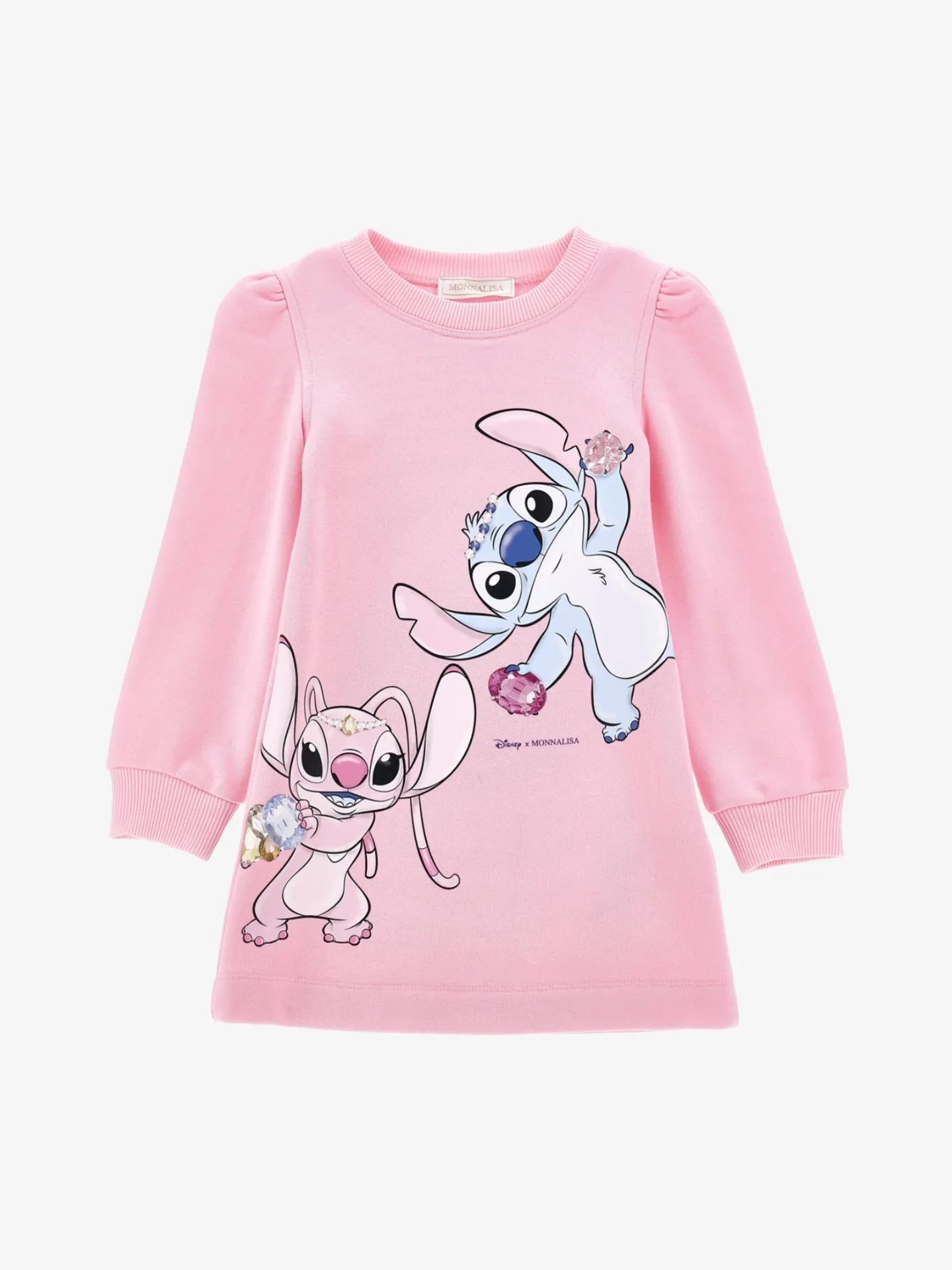 Monnalisa Meisjes jurk sweatdress stitch
