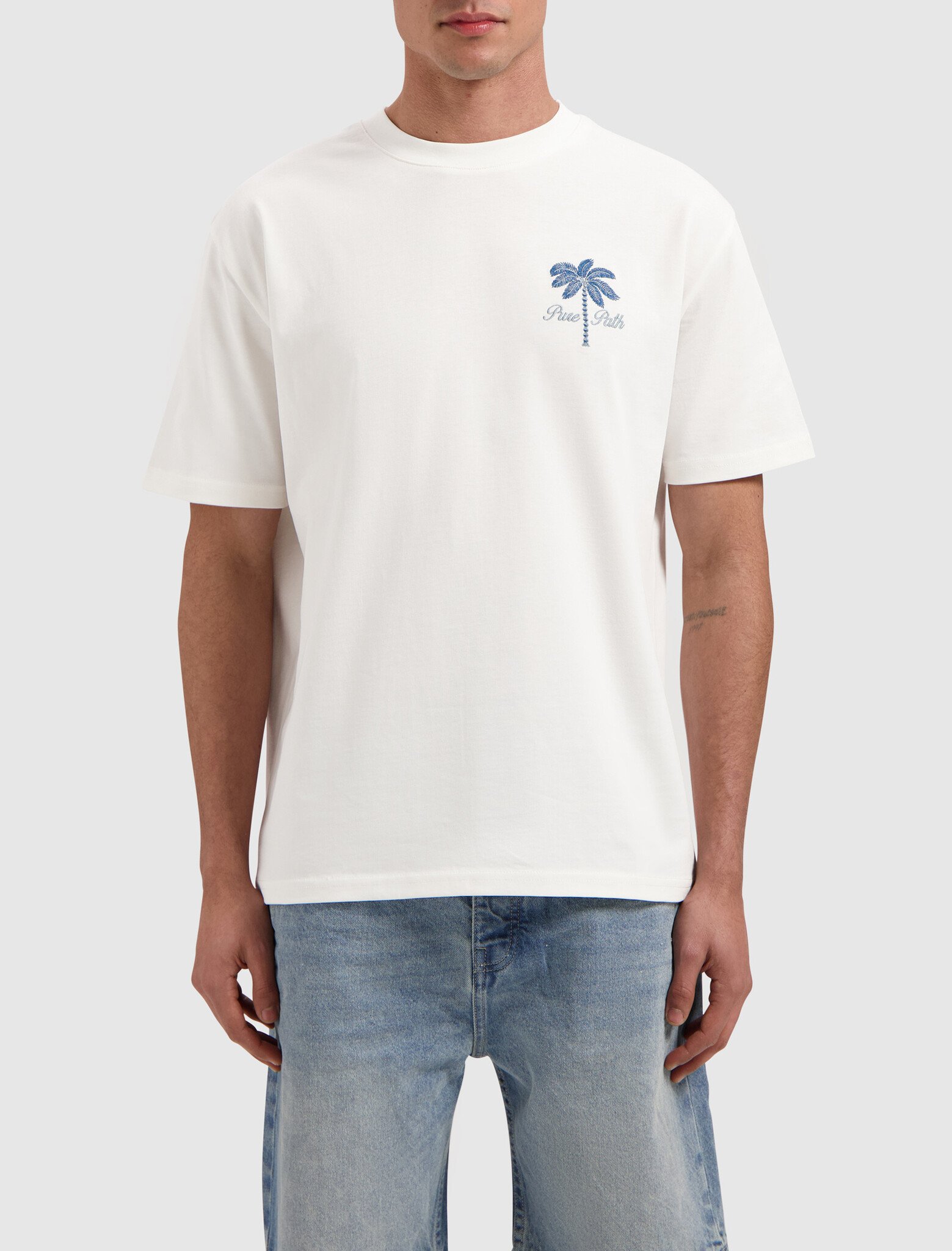 Pure Path Stitched Paradise T-shirt Off White 