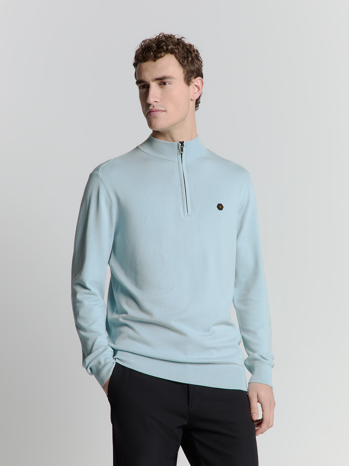 No Excess Pullover Half Zip Ice 
