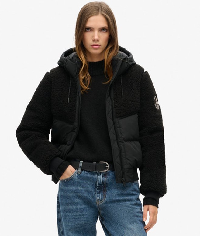 Superdry Everest Hybrid Bomberjack Black