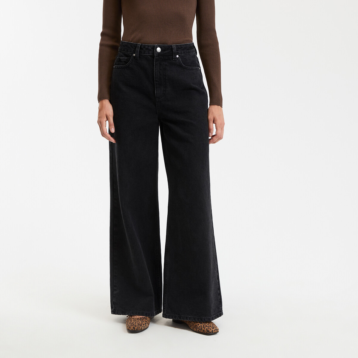 LA REDOUTE COLLECTIONS Jeans extra breed, hoge taille