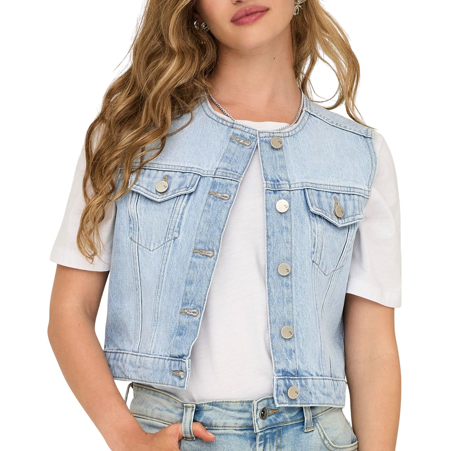 Only Feliz Denim Gilet Dames
