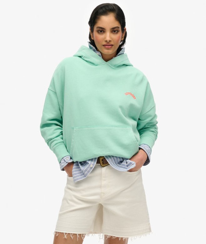 Superdry Essential Logo Hoodie Green