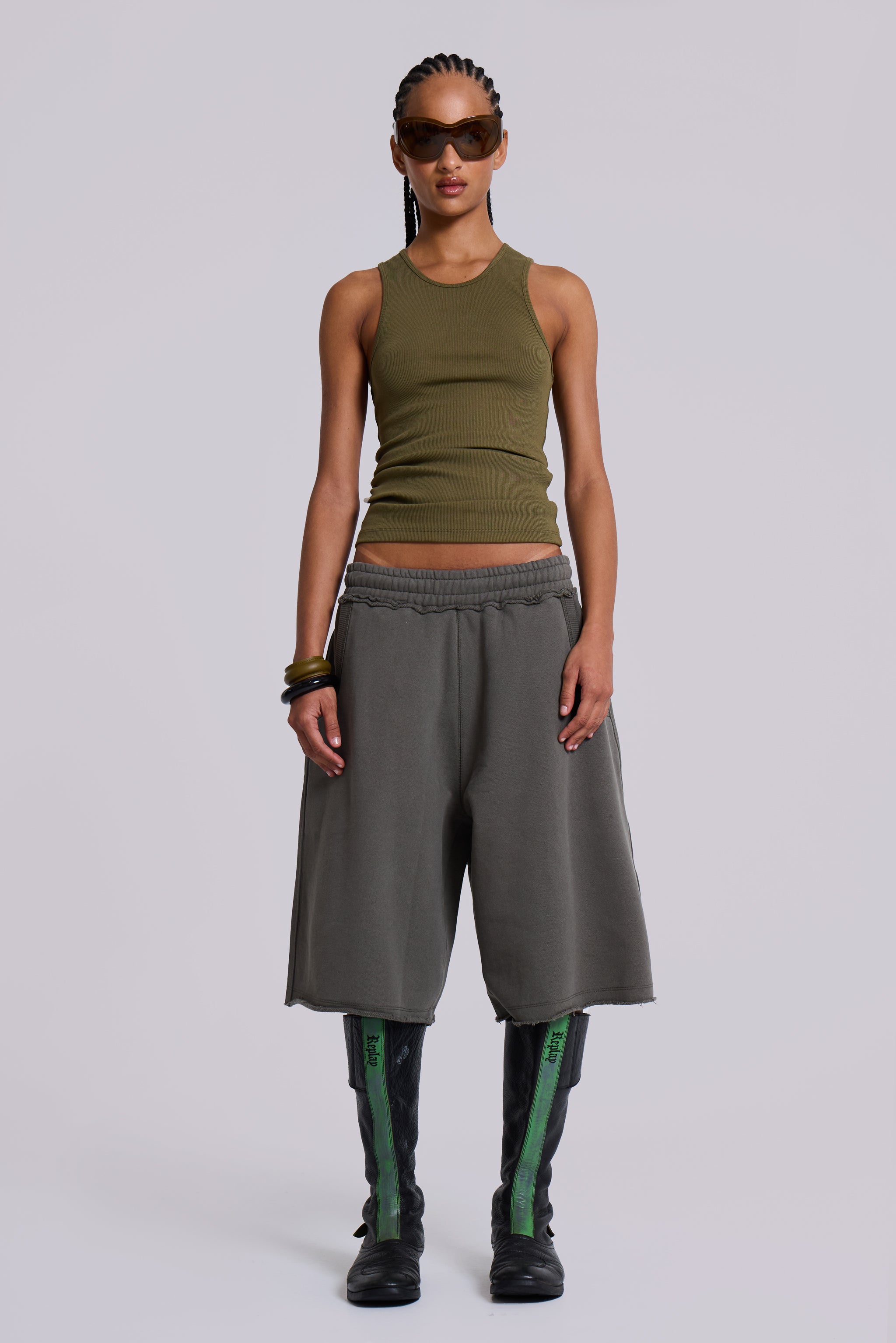 Jaded London Khaki Monster Shorts