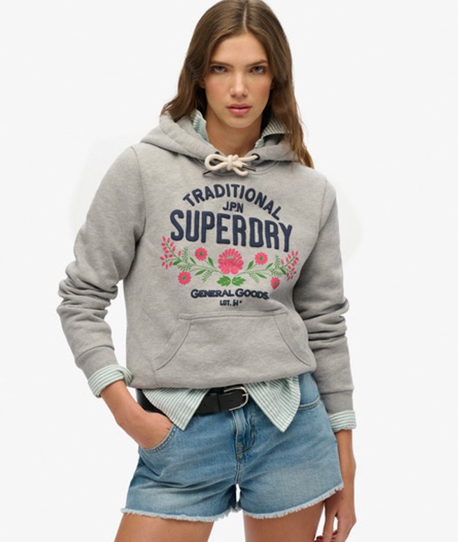 Superdry Lot 54 Hoodie Grey