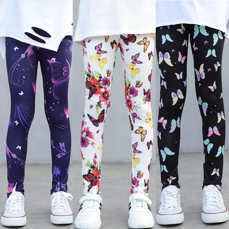 Jykx Lente en zomer meisjes nieuwe broek legging met bloemenprint 120 groen