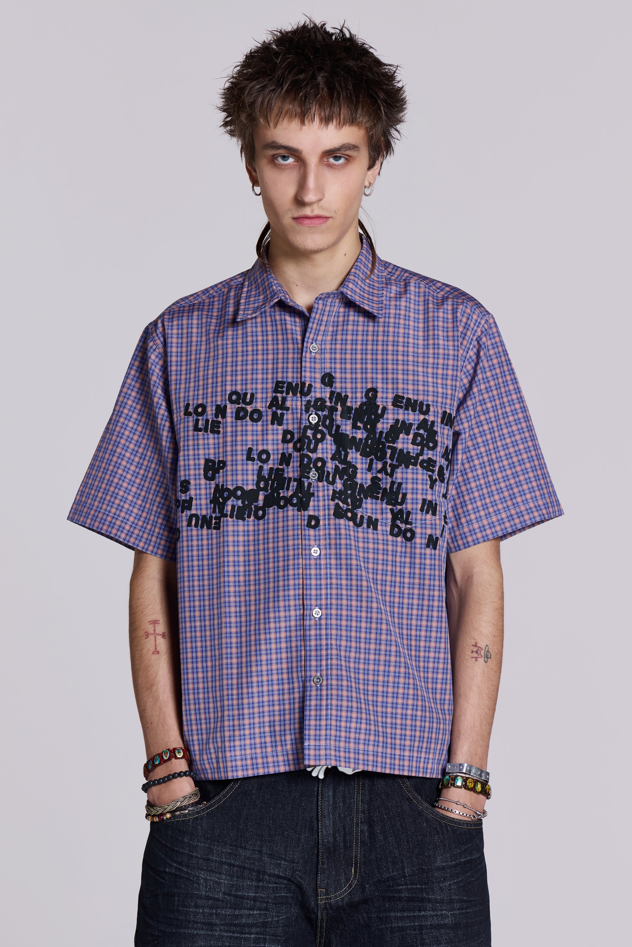 Jaded Man Multi Typo Shirt