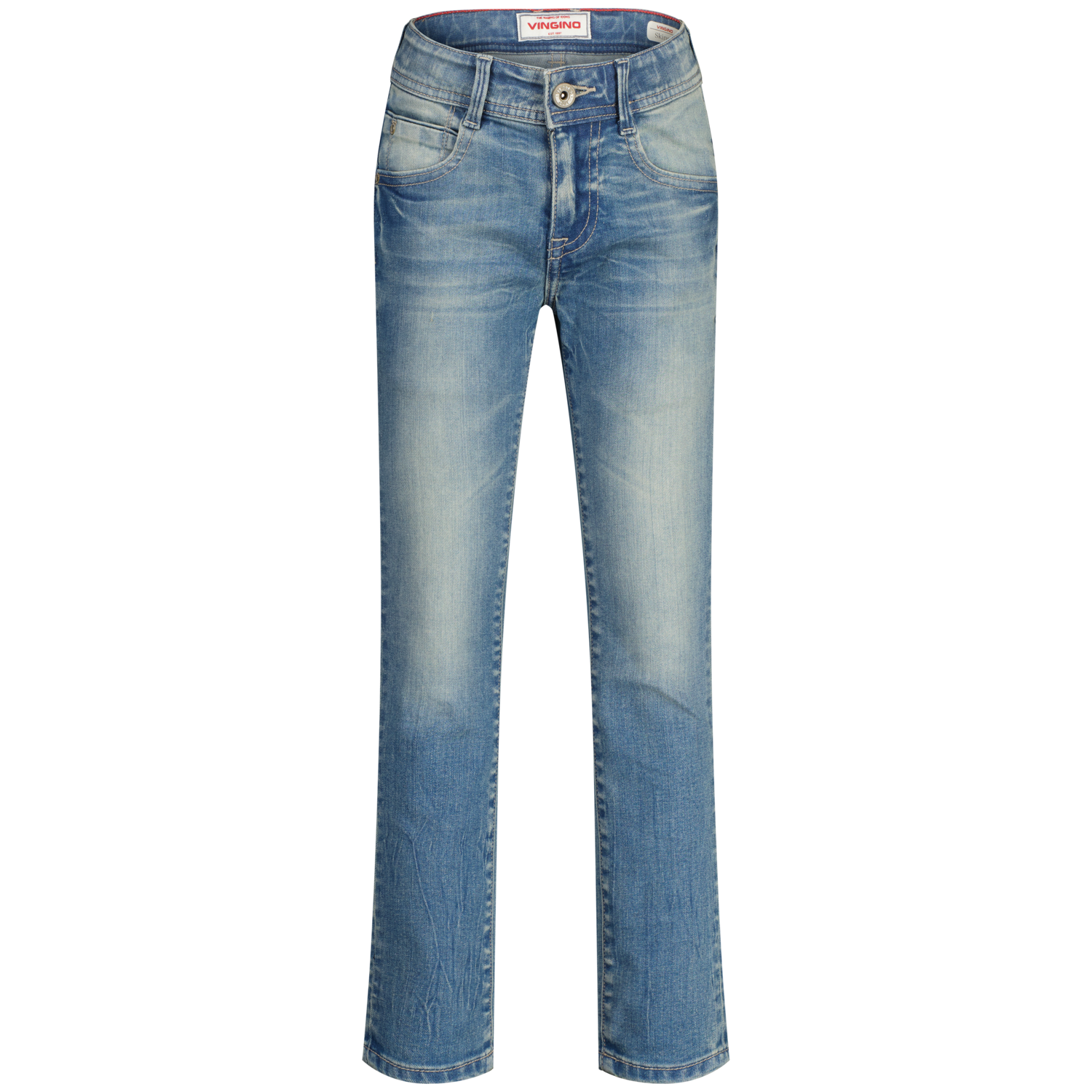 Vingino winter jeansbroek jongens - blauw - Apache icon - skinny fit