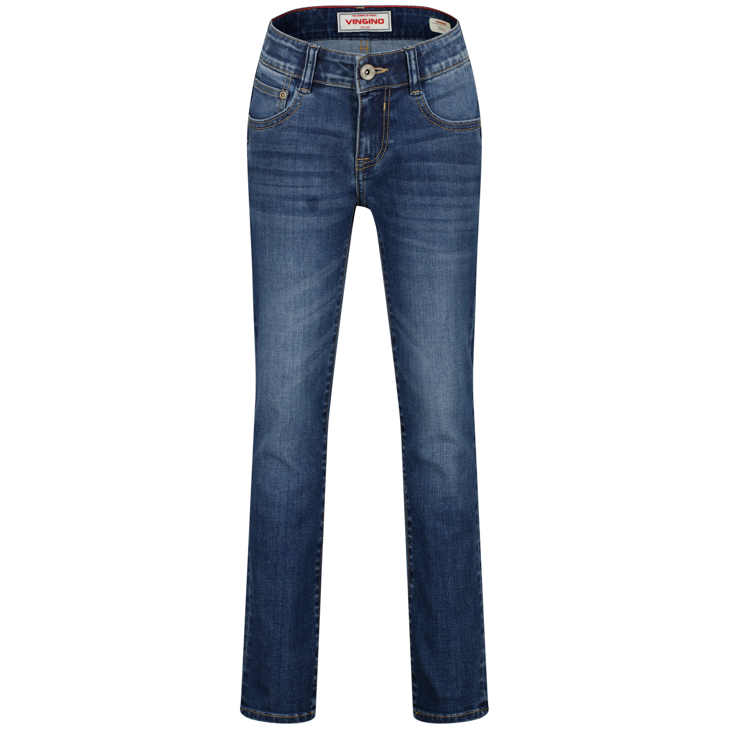 Vingino winter jeansbroek jongens - blauw - Diego icon - slim fit