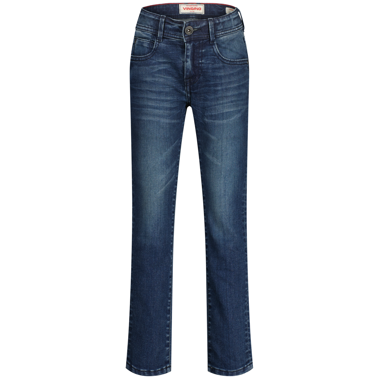 Vingino winter jeansbroek jongens - donker blauw - Apache icon - skinny fit