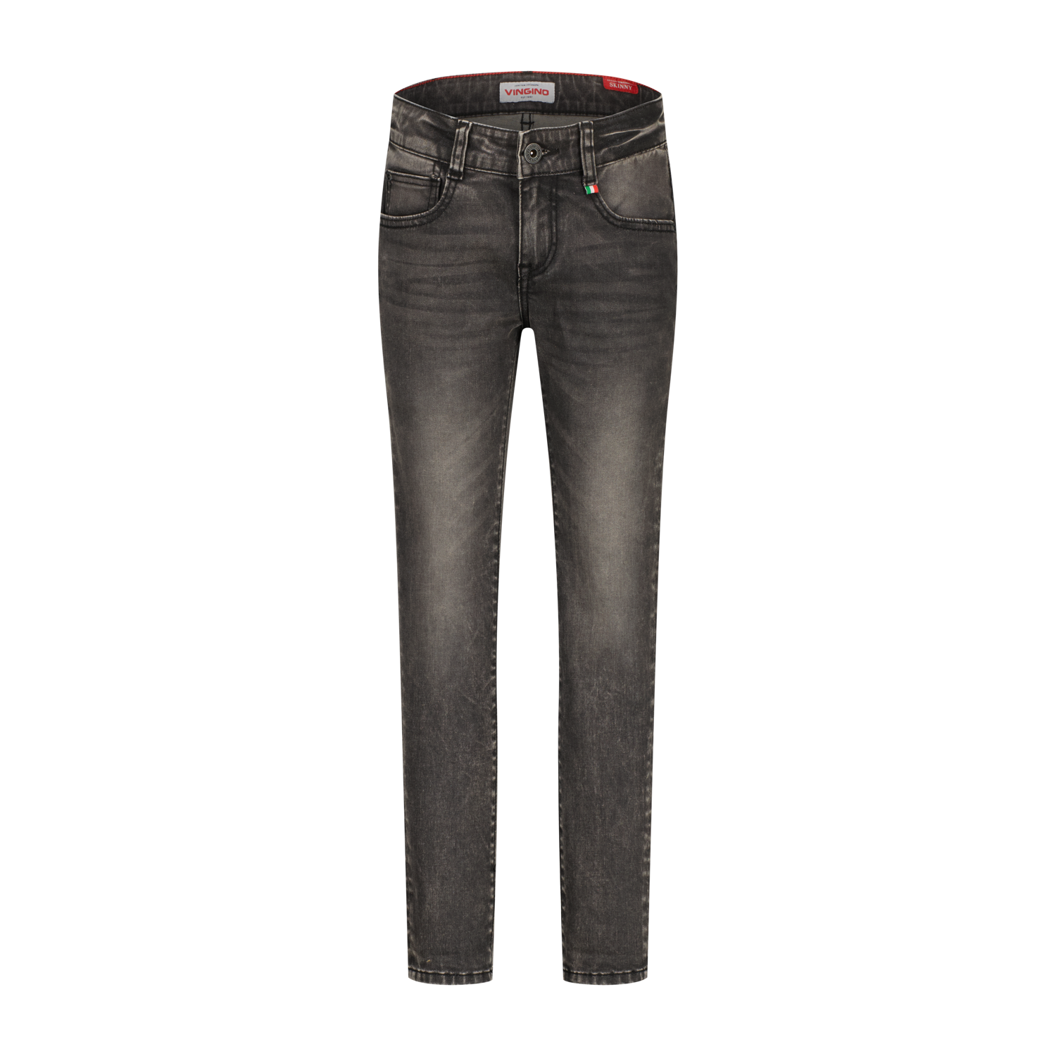 Vingino winter jeansbroek jongens - donker grijs - Aron - skinny fit