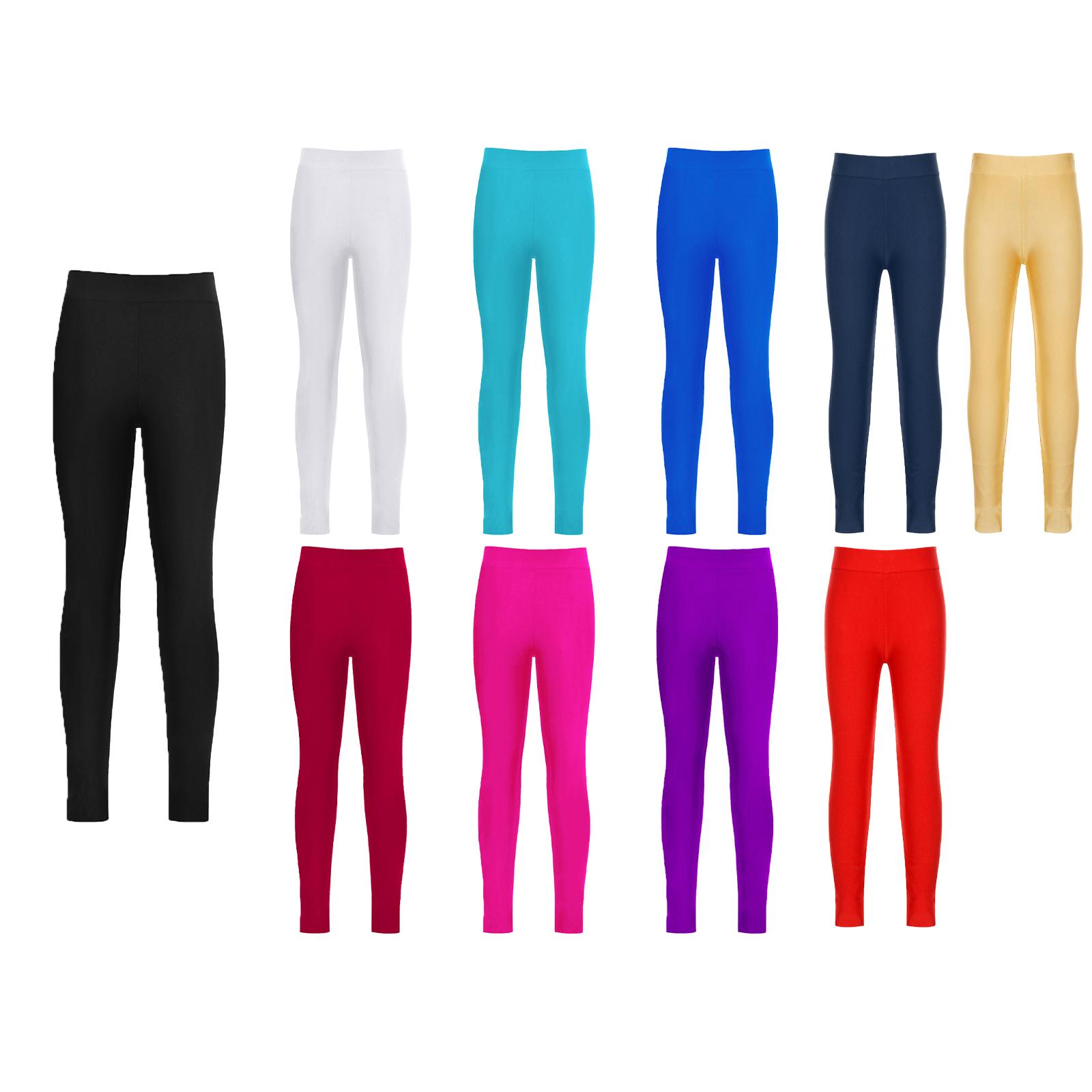 Linjinx Meisjes Atletische Legging Kinderen Yoga Broeken Workout Fitness Sport Legging Actieve Dans Tights 5-6 Years geel
