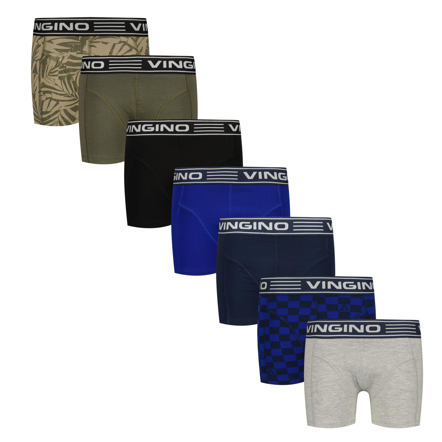 Vingino winter ondergoed jongens - zwart - 7pack - classic boxer