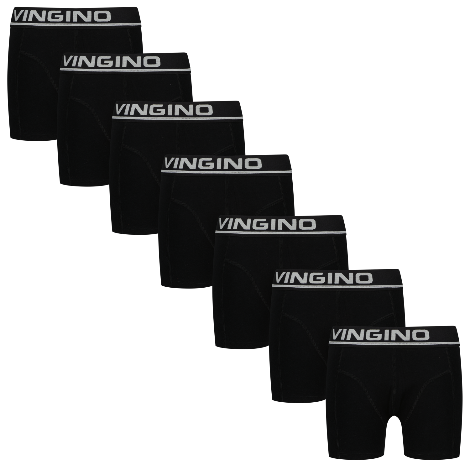 Vingino winter ondergoed jongens - zwart - Boys-boxer-7pack
