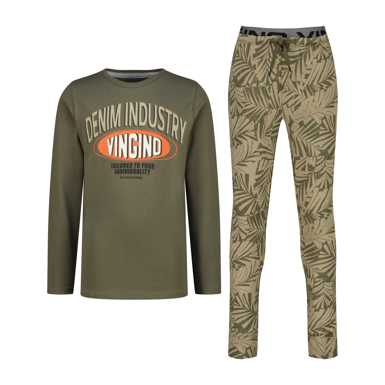 Vingino winter pyjama jongens - groen - Walmo - comfort fit