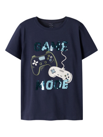 Name it zomer korte mouw t-shirt jongens - blauw - regular fit - NkmKurth