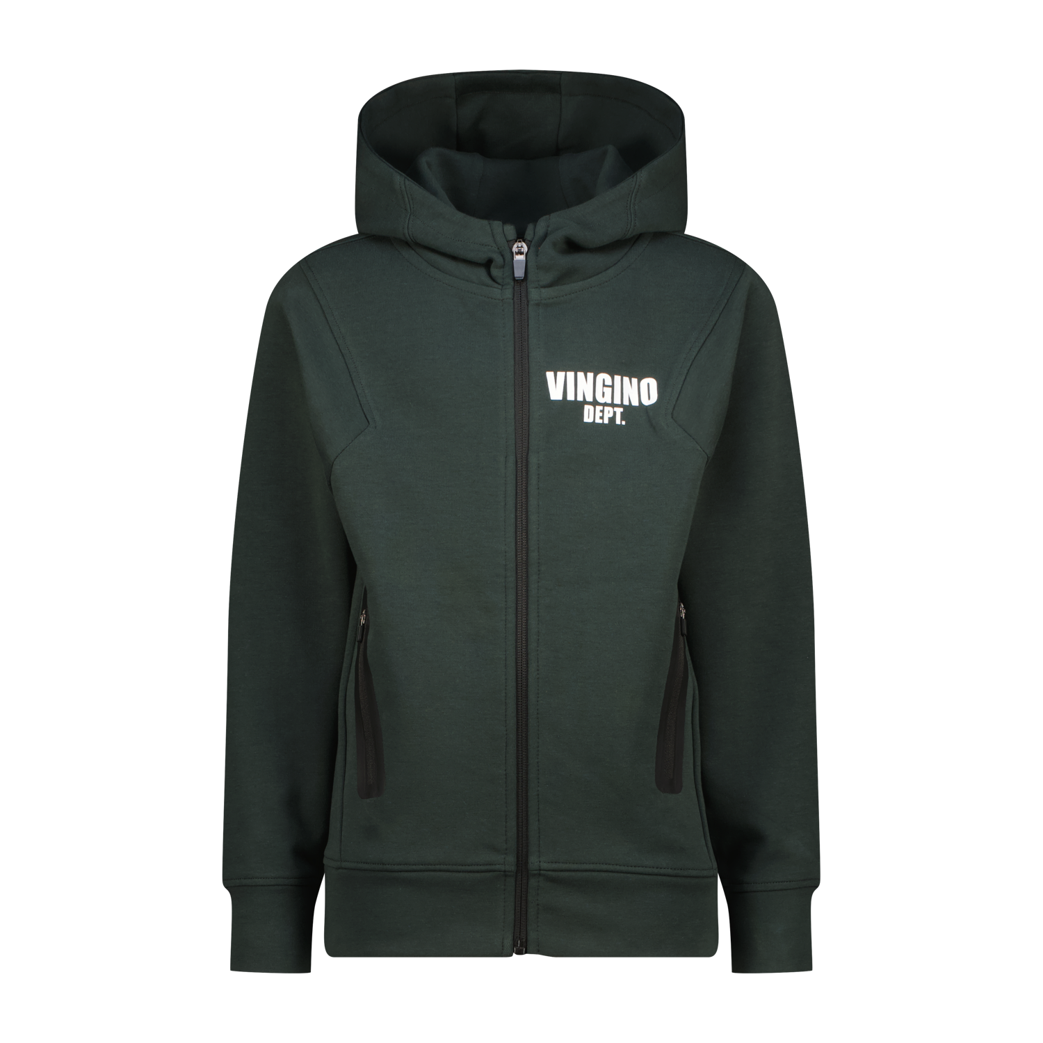 Vingino winter vest jongens - donker groen - Oley - classic