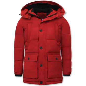 Enos Parka Jas  Lange Gewatteerde Jas