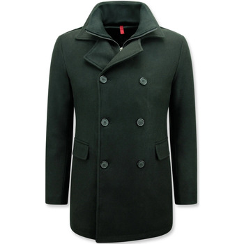 Enos Parka Jas  Nette Mantel Halflang Getailleerd