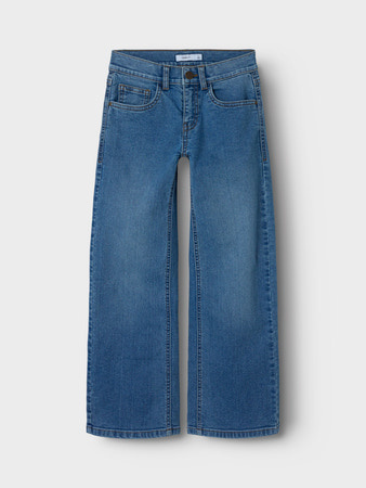 Name it winter jeansbroek meisjes - blauw - wide leg fit - NkfRose