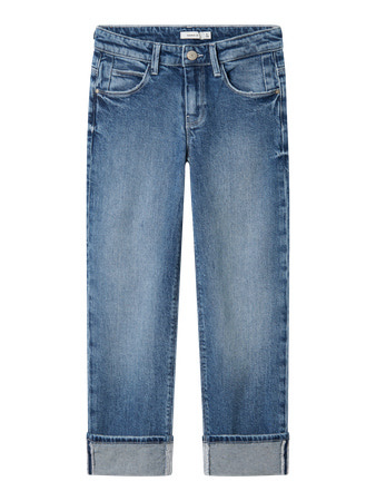 Name it winter jeansbroek meisjes - blauw - straight fit - NkfRose