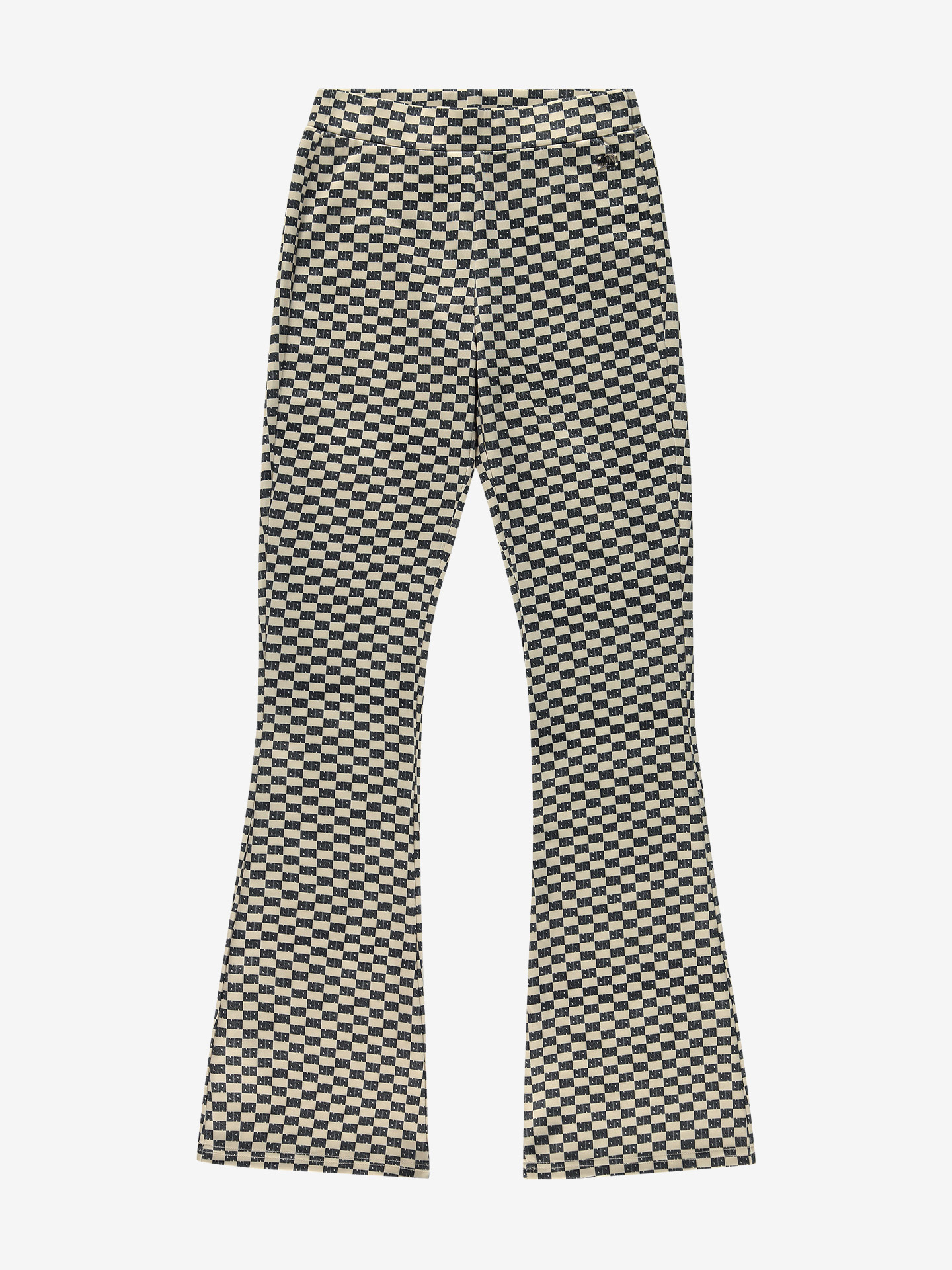 Nik&Nik zomer broek meisjes - taupe / zwart - Gigie