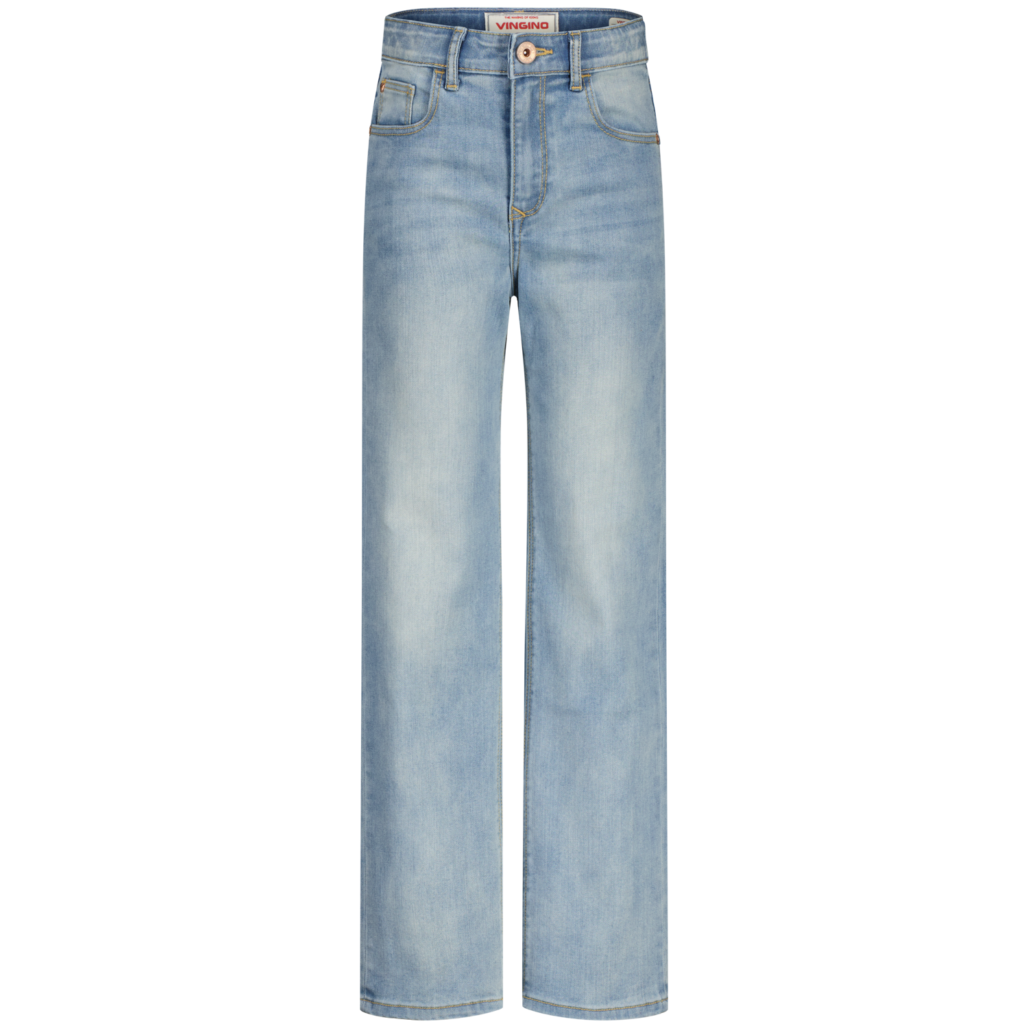 Vingino winter jeansbroek meisjes - blauw - Giulia icon - wide leg fit