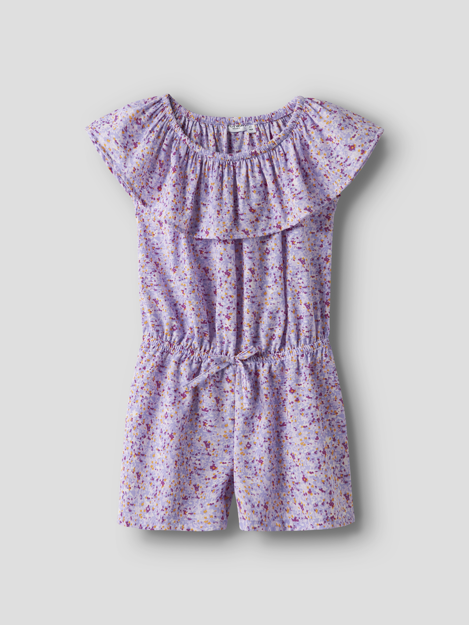 Name it zomer jumpsuit meisjes - paars - korte mouw - NkfVinaya