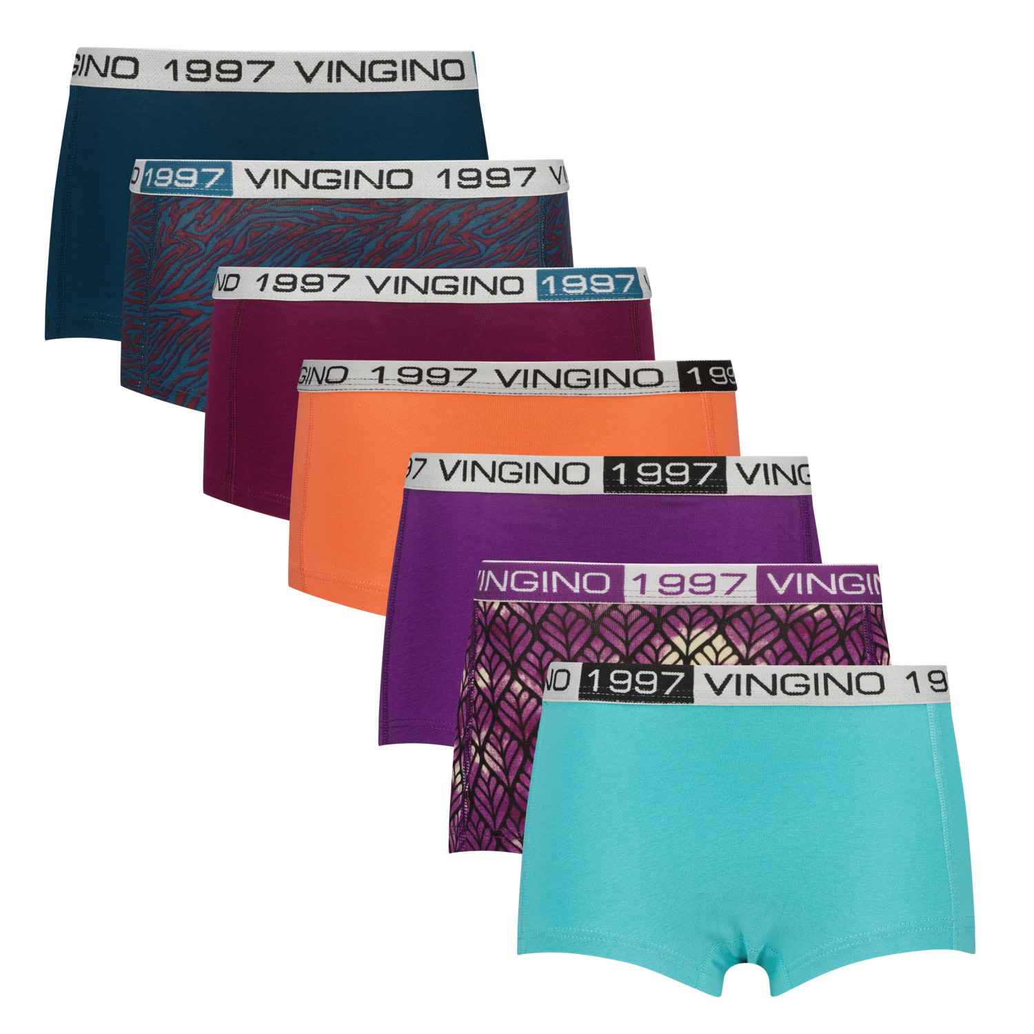 Vingino winter ondergoed meisjes - blauw - 7 pack hipster - comfort fit