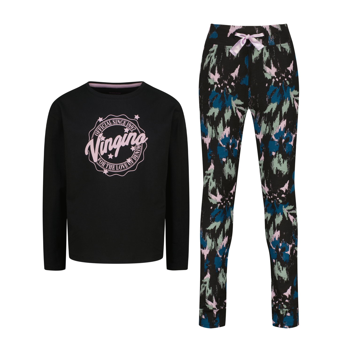 Vingino winter pyjama meisjes - zwart - Wayra - comfort fit