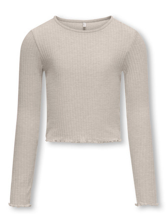 Kids ONLY winter top meisjes - beige - KogNella - stretch fit, longsleeve