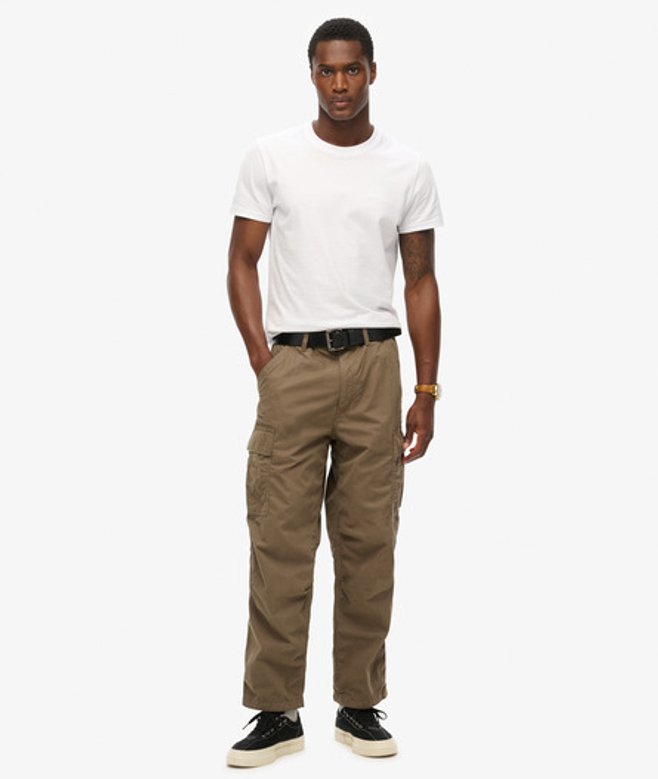 Superdry Vintage Parachute Cargobroek van Biologisch Katoen Khaki