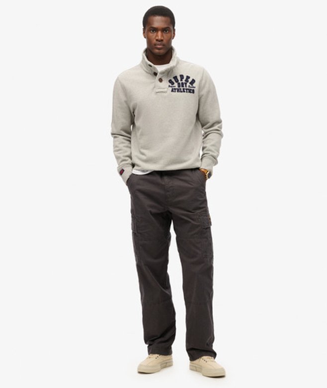 Superdry Vintage Baggy Cargobroek Zwart