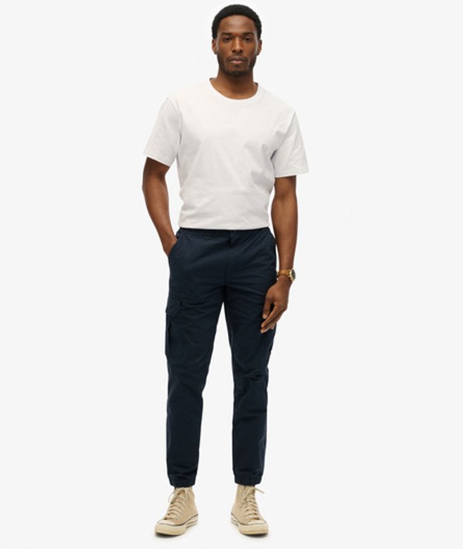 Superdry Para Slimfit Cargobroek Blauw