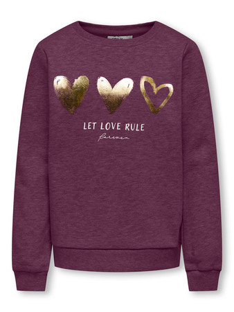 Kids ONLY winter sweater meisjes - paars - KogMary - regular fit