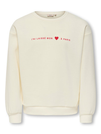 Kids ONLY winter sweater meisjes - wit - KogMarisa - oversize fit