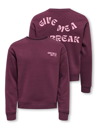 Kids ONLY winter sweater meisjes - paars - KogCamine - regular fit