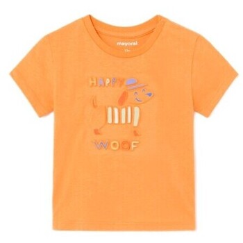 Mayoral Overhemd Lange Mouw  1030 Camiseta m/c embossed Naranja