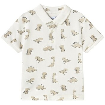 Mayoral Overhemd Lange Mouw  1109 Polo estampado Crudo