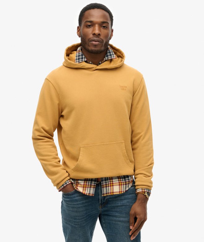 Superdry Vintage Hoodie met Wassing Goud